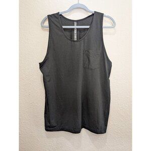 Vuori Mens Tank Top Tradewind Performance Gym Black Medium Running Workout